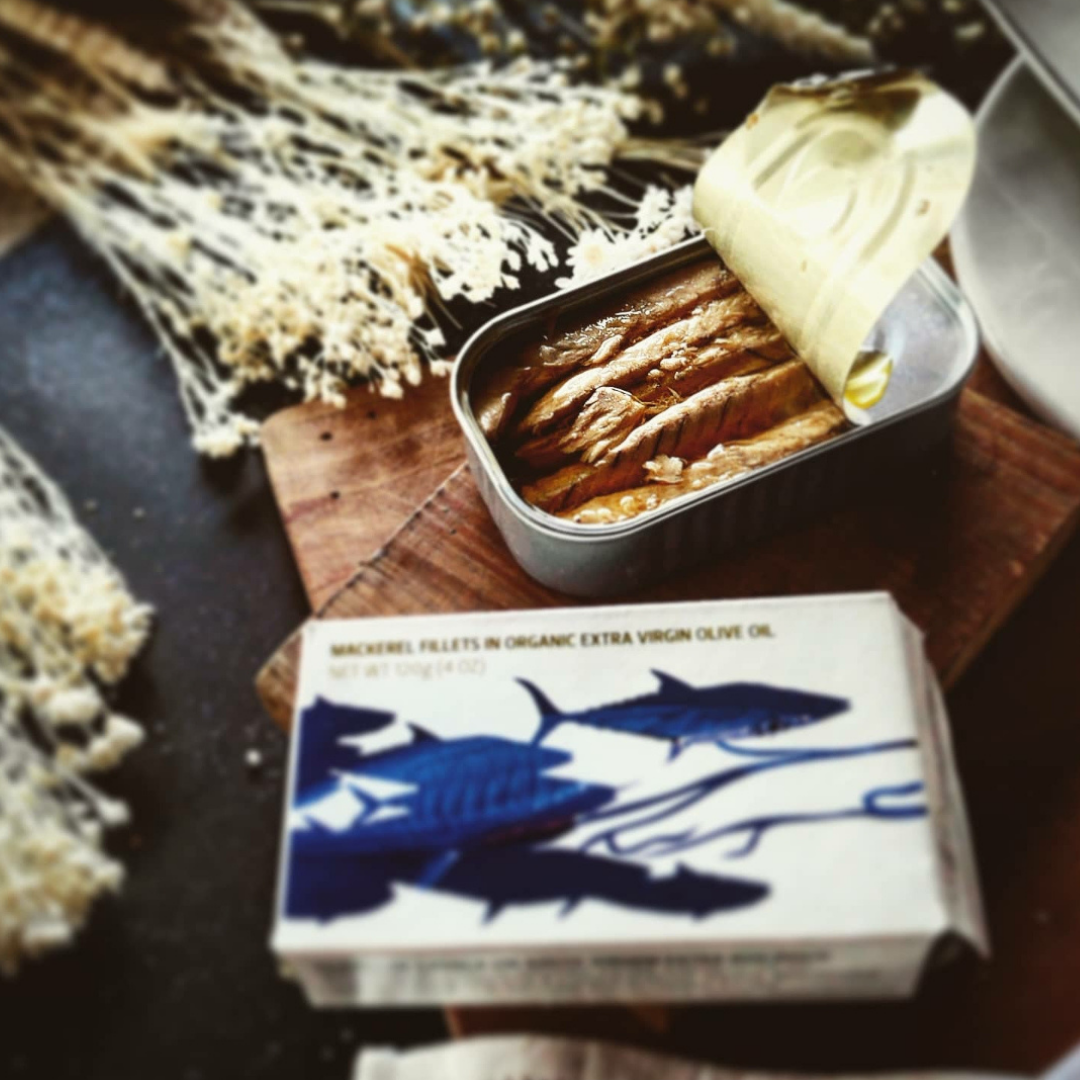 Mackerel Fillets in Organic Olive Oil VE