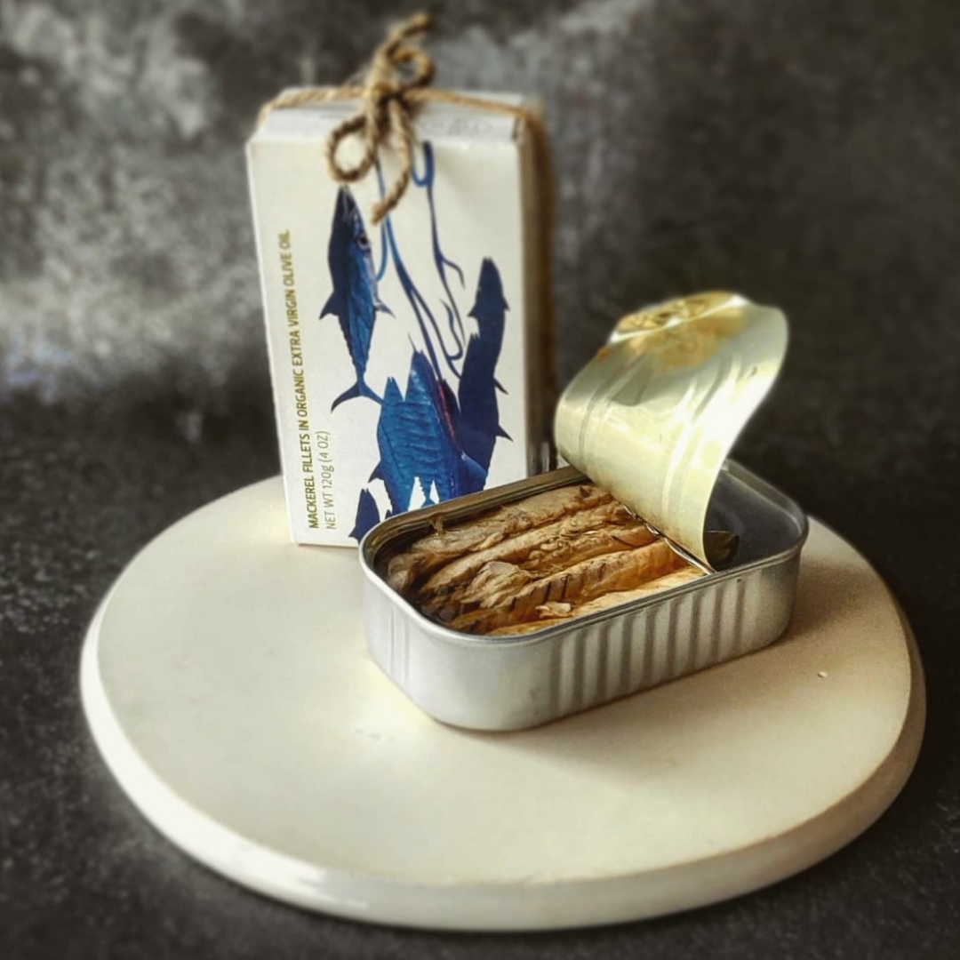 Mackerel Fillets in Organic Olive Oil VE