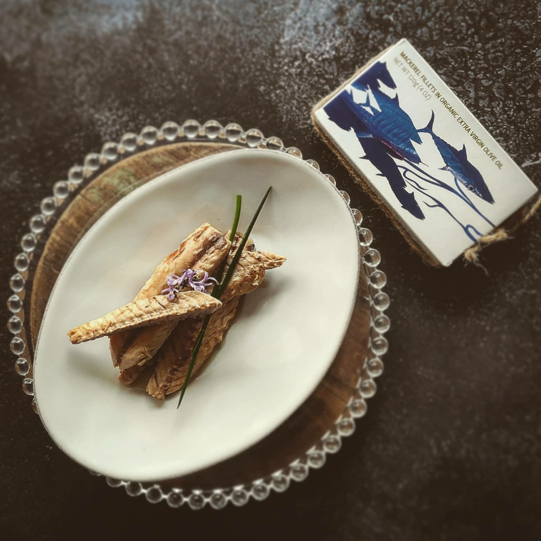 Mackerel Fillets in Organic Olive Oil VE