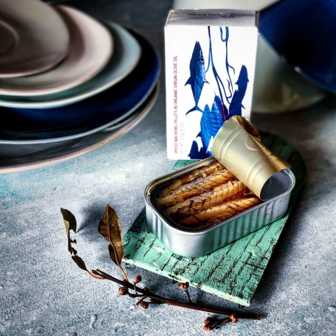 Mackerel Fillets in Organic Olive Oil VE & Organic Piri-Piri